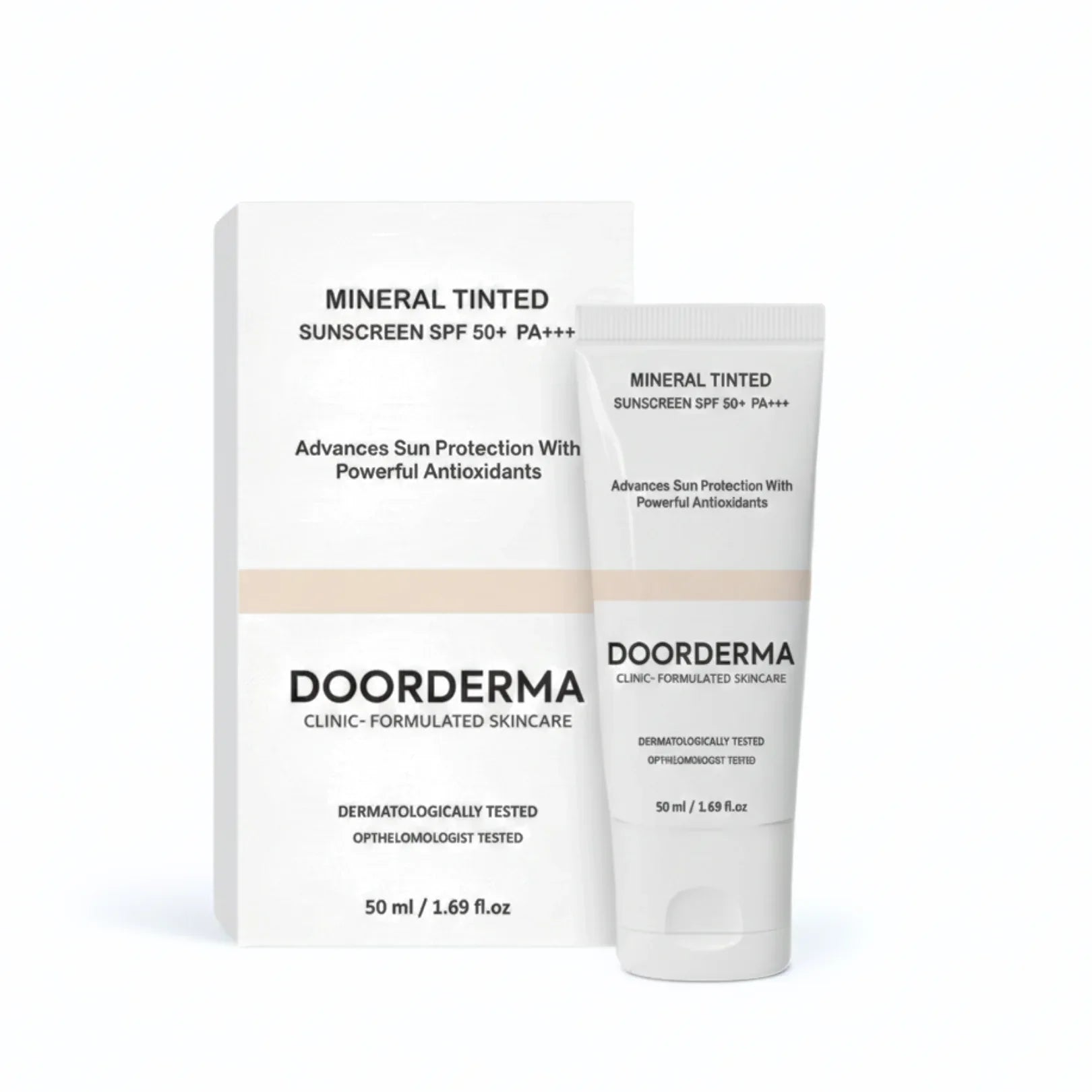 DoorDerma Tinted Sunscreen — Broad-Spectrum Shield with Natural Tint & Matte Finish - Doorderma