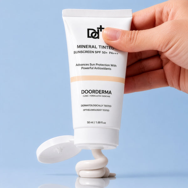 DoorDerma Tinted Sunscreen — Broad-Spectrum Shield with Natural Tint & Matte Finish