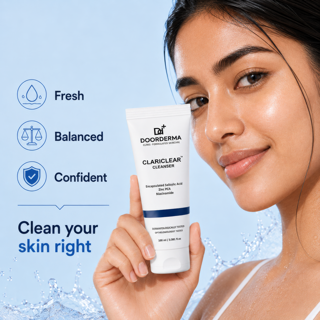 DoorDerma Clariclear Cleanser — Deep Pore Purifying Gel for Acne & Oil Control (100ml)