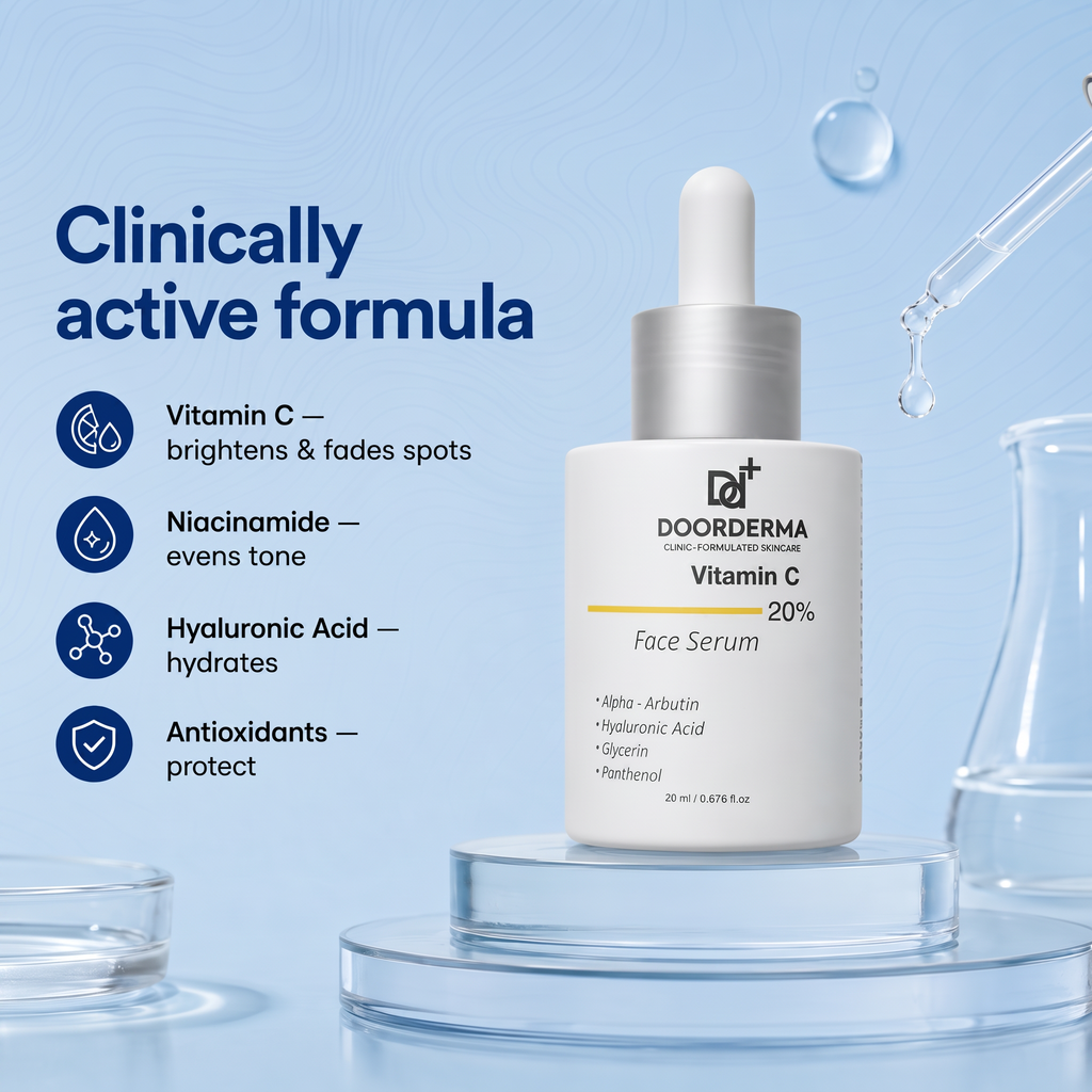 DoorDerma Vitamin C Serum — Brightening Antioxidant Power for Spot & Pigment Reduction