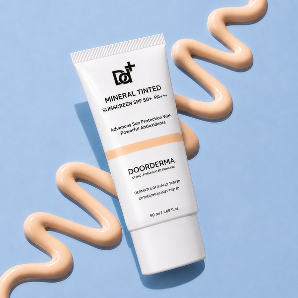 DoorDerma Tinted Sunscreen — Broad-Spectrum Shield with Natural Tint & Matte Finish